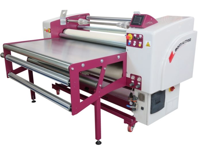 Monti Antonio Mod. 120T features thermoprinting and reactivation of direct-to-textile inks.