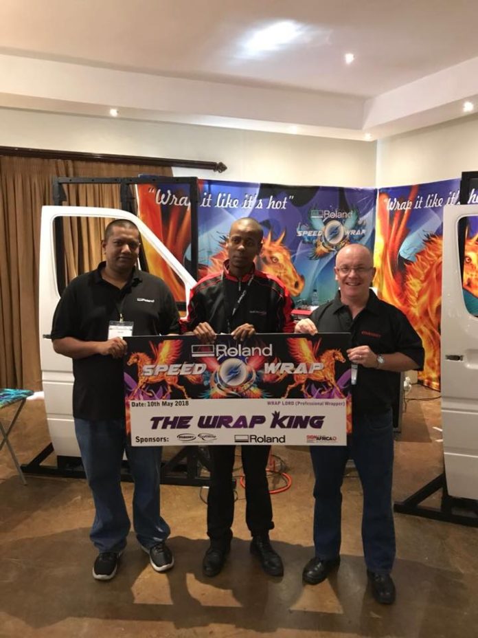 Speed Wrap winner crowned at Sign Africa Bloemfontein Expo.