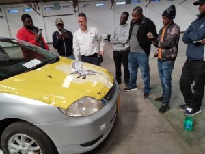 Zimbabwe News: Penanel Trading host vehicle wrapping workshop.