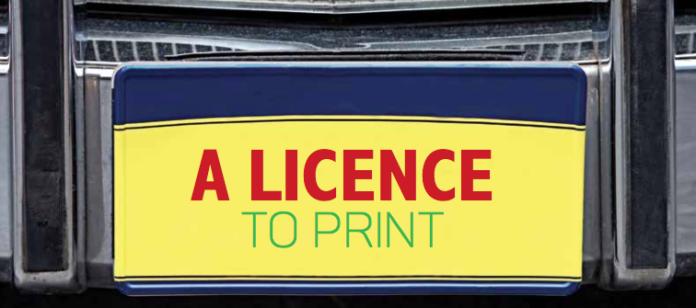 A licence to print.