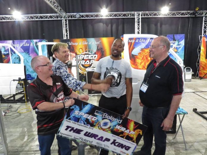 2018 Speed Wrap winner crowned at Sign Africa and FESPA Africa Expo.