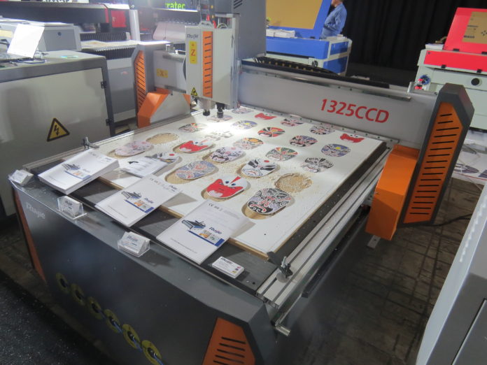 Ruijie Display range of laser machines and CNC routers at Sign Africa and FESPA Africa Expo.