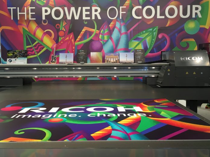 Ricoh installs Pro T7210 UV flatbed printer.