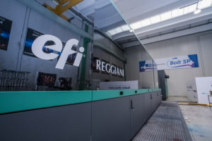 EFI Debuts Reggiani BOLT Textile Digital Printer