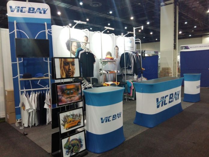 Vic Bay exhibiting extensive garment range at Sign Africa Nelspruit Expo.