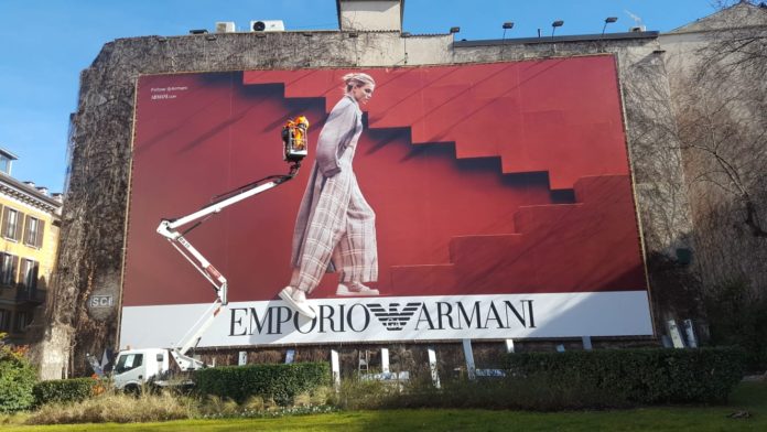 Colorzenith And Emporio Armani Launch New Sneakers With 3D Billboard