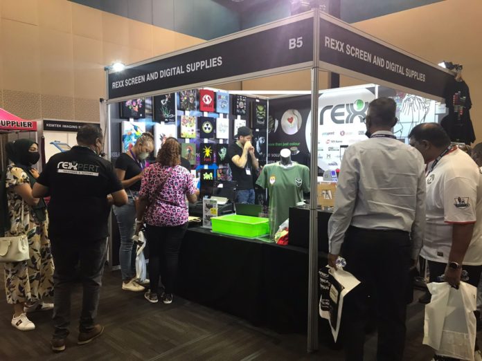 Rexx Screen & Digital Supplies Demonstrating Direct To Film Solution At Sign Africa Durban Expo