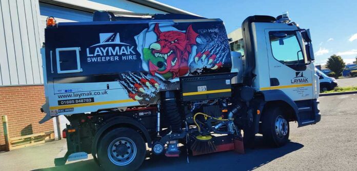 Metamark Vinyl And Overlaminate Used In Road-Sweeper Project